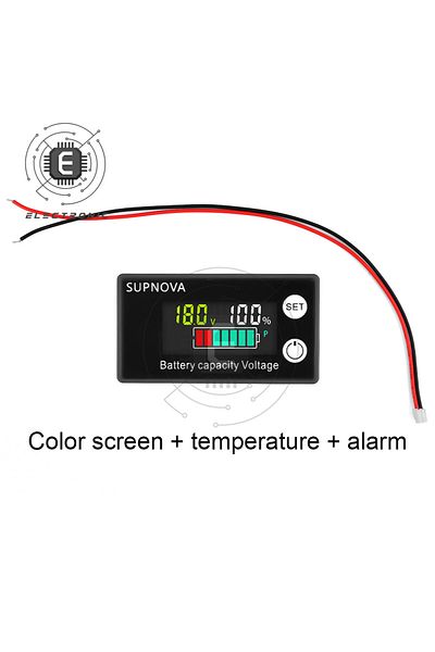 Aideepen D Battery Capacity Indicator Dc 8v-100v Lead Acid Lithium Lifepo4 Car Motorcycle Voltmeter Voltage .