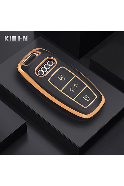 Choice Black Fashion Tpu Car Remote Key Case Cover Fob For Audi A6 A7 A8 C8 Q8 D5 E-tron Protector Keyless