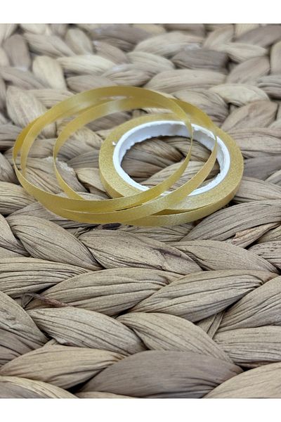 Deniz Party Store 4 mm X 5 Meters Golden Balloon String Raffia - 1 Piece