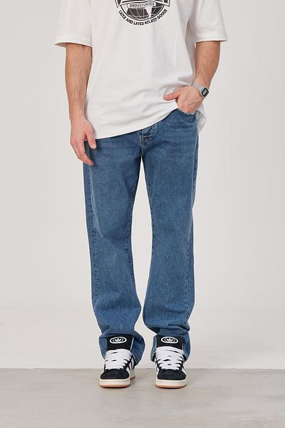 NOMARC Model 15951(R3) - Pantaloni largi albastru închis