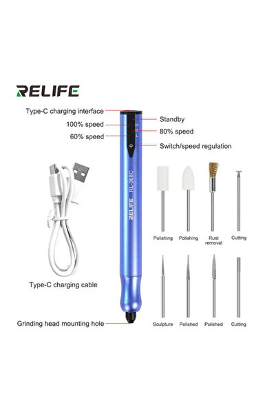 Choice3 RL-068C RELIFE RL-068 B/C Electric Adjustable Grinding Pen for Mobile...