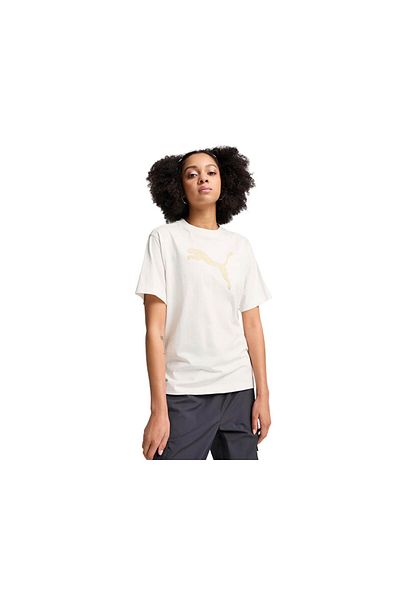 Puma Tricou casual pentru femei Her Graphic Tee Bej - 68161905