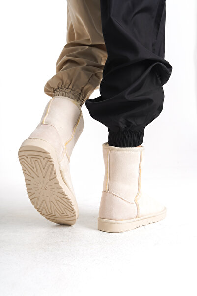 Limeo W Classic Suede High Sole Women's Cream Long Boots