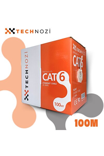 technozi Cat6 100metre Kablo Ethernet Cat6 Lan Patch Internet Kablosu
