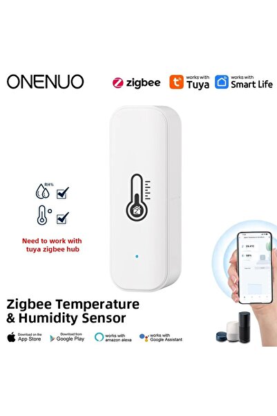 Choice Zigbee ONENUO Tuya Zigbee Smart Temperature And Humidity Sensor APP Re...
