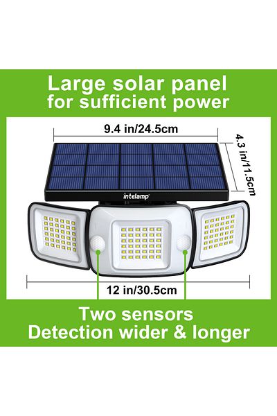 Choice 6-10w White Solar Lights Outdoor With 3 Modes Motion Sensor Super Bright Wall Lamp Ip65 Waterproof S