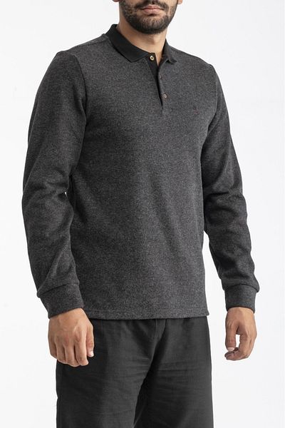 Qwerty Men's Polo Neck Sweat Wk25443