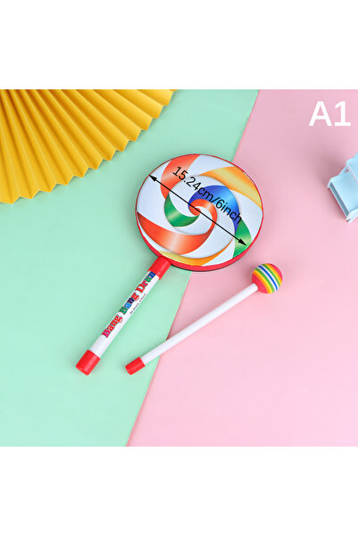 Choice A1 6Inch 8Inch 10Inch Lollipop Hand Drum Percussion Instruments Colorf...