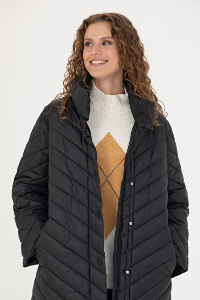 U.S. Polo Assn. Palton negru de damă 50271204 -VR046