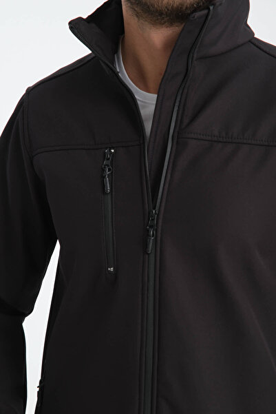 H&A İSTANBUL Ανδρικό παλτό Softshell - Αδιάβροχο και αντιανεμικό, Fleece εσωτερικά