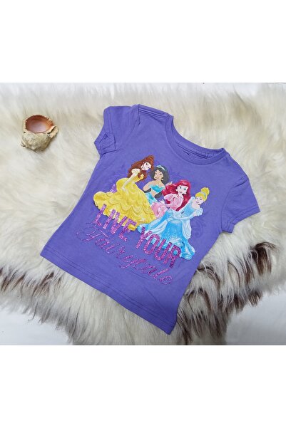 Disney Combed Light Purple Princesses T-Shirt