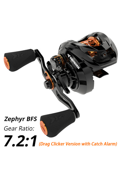 KastKing بكرة صيد السمك Zephyr Bait Finesse System BFS Baitcasting مقاس 4.5 م...
