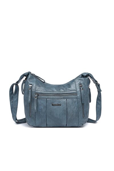 BARCELONA 21K Yıkama Deri Askılı Postacı Kadın Çantası 21-K Barcelona 1891