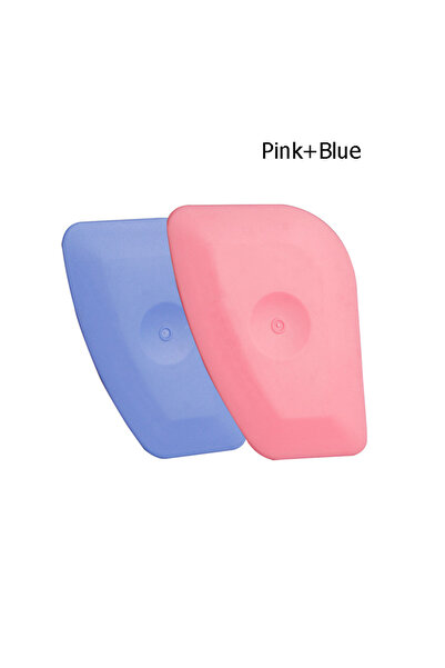 Choice قطعتان من ممسحة ناعمة زرقاء وردية اللون مكشطة صلبة وردية اللون أدوات ل...