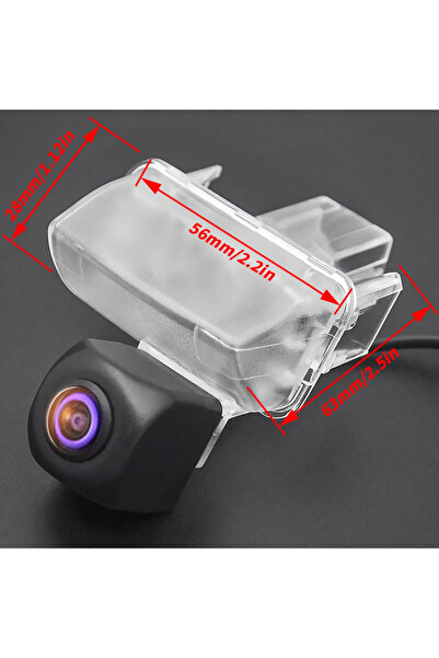 Choice كاميرا عين السمكة 12 فولت بدقة 1280*720، كاميرا ركن سيارات عين السمكة لسيارات تويوتا أوريس هاتشباك E150 فورتشنر يار