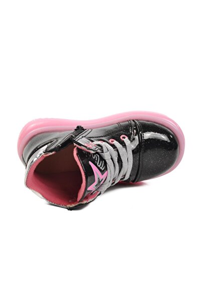 WALKWAY Παιδικές μπότες Sirius-P Μαύρο-Ροζ