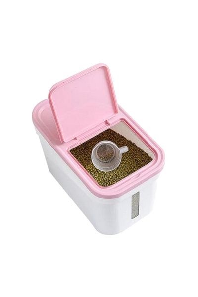 Felli Flip-Open Rectangular Plastic Rice Bin 12kg