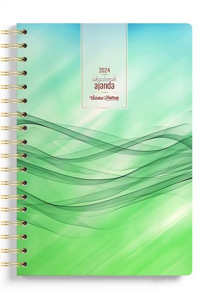 Victoria's Journals Академична програма 2024-2025 - спирала 17x23 см, 100 гр.