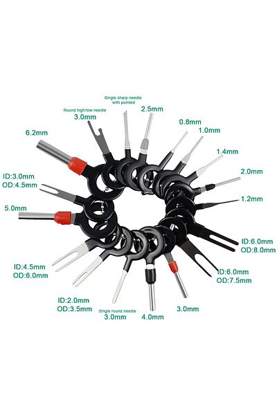 Choice Automotive Plug Terminal Removal Tool Electrical Wire Crimp Split Connectors Pin Extractor Kit Ke...