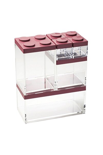 Omada 7-Piece Acrylic and Plastic Brickstore Storage Box Set