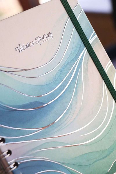 Victoria's Journals Caiet cu spirală de 192 pagini - 96 coli, 17x24 cm, 90gr punctat