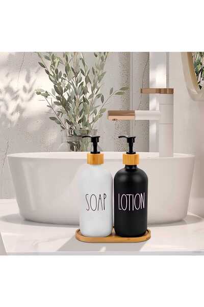 MEHAY HOME SET DE 2 DOZATOARE DE SABUN LIQUID DE BAIE SABUNLI-ȘABUNLI DE BUCĂ...