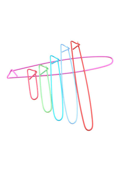 Choice NO1 6PCS/Set Aluminum Knitting Needles Clip Craft Stitch Holders Safety Pins Crochet Hooks Locking W