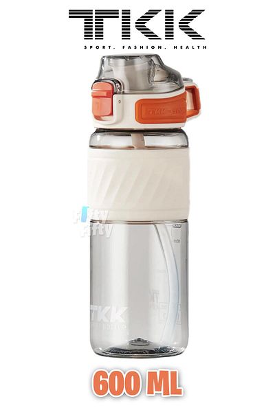 Vagonlife Tkk 600 ml Dual Use Tritan Water Bottle with Straw/Comfortable Drinking Bpa Free with Carrying Handle Fftkk1025