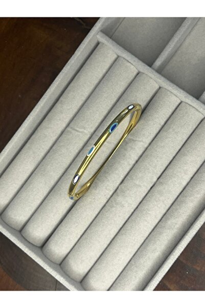 Acra Jewelry Nazar Boncuk Detaylı Klipsli Bilezik
