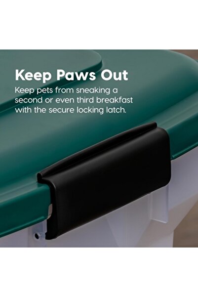 IRIS Airtight Attachable Wheels Pet Food Container 28 Quart