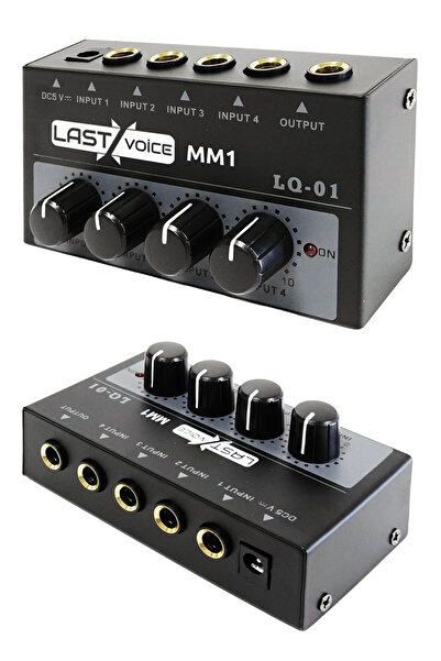 Lastvoice MM1 Mini Stereo 4 Kanallı Ses Mikseri