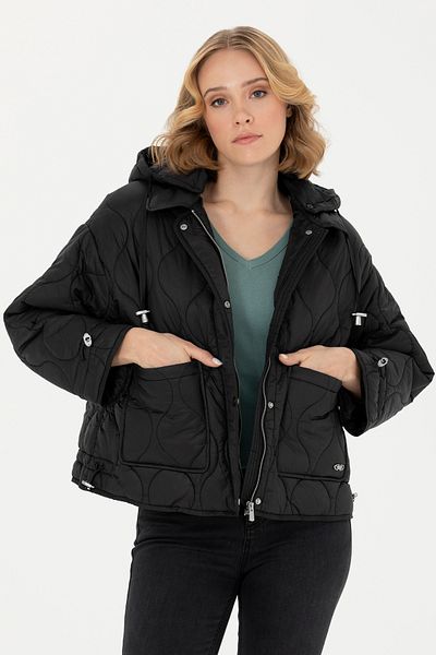 U.S. Polo Assn. Дамско черно палто 50271335-VR046