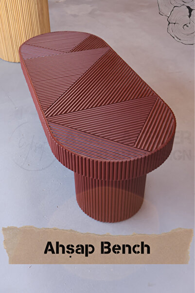 Asaf Atelier El Yapımı | Pipet Model | Ahşap Bench