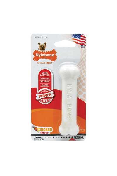 Nylabone Tavuk Aromalı Köpek Çiğneme Kemiği Large