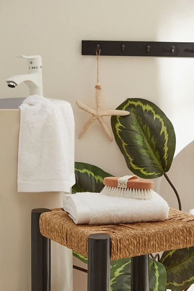 Karaca Home White Paul 2-Piece Face Towel Set