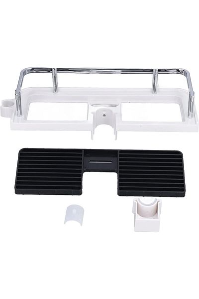 Busstier Stainless Multi-Purpose Bathroom Organizer - Shampoo and Soap Dish Rack That Can Be Installed on the Shower Head