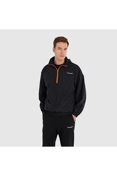 hummel Ανδρικό μαύρο αδιάβροχο Hmlfolo Zip Neck 940238 -2001