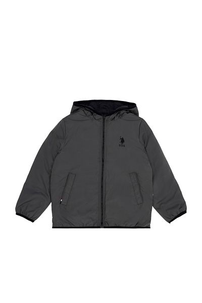 U.S. Polo Assn. Boy's Anthracite Coat 50271514 -Vr006