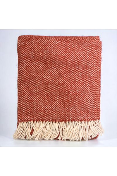 ERDİLHOME Pătură TV 130x170 Herringbone - 80% lână 20% țiglă acrilică