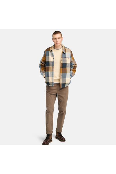 Timberland Мъжка риза с класическа яка и шерпа подплата