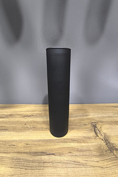 Paşa Cam 27 cm înălțime și 7,5 lățime - Model nou de vază cilindrică din sticlă din seria mată