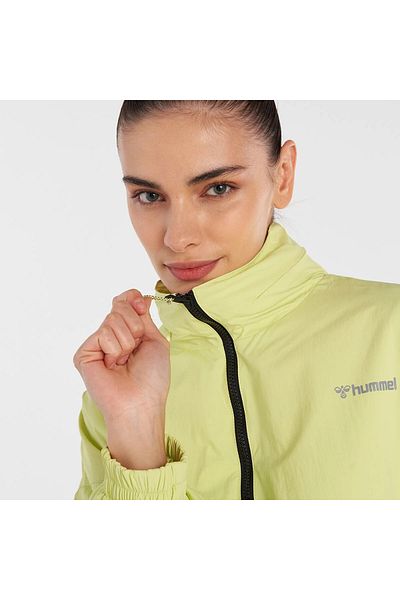 hummel Foloa Women's Yellow Hooded Raincoat