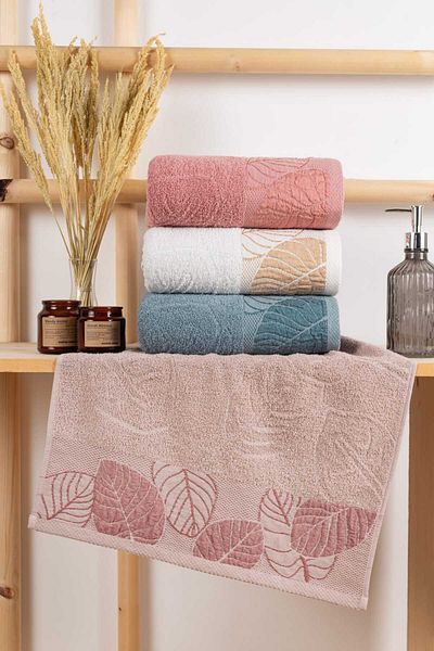 Elaganya Premium 4 Hand Face Towel Set 100% Cotton