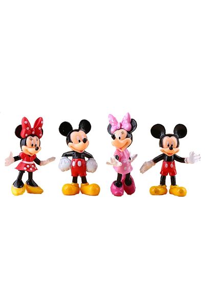 Choice Disney Anime 4pcs/set MICKEYs & Minnie Mouse Cartoon pvc action figure toys doll Children toys fo...