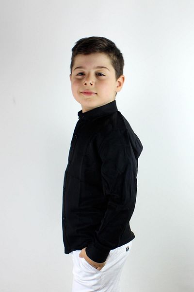 Doctor junior Риза за момче с дълъг ръкав