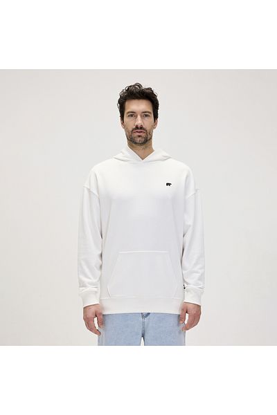 Bad Bear Drake Oversize Men's White Hooded Hoodie