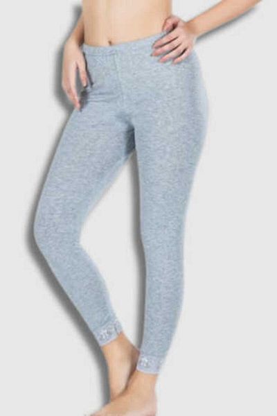 Tutku Gray Lace Tutku Women's Long Tights - Pack of 6