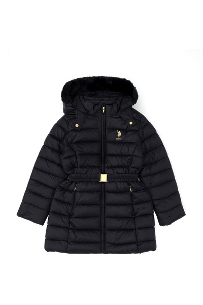 U.S. Polo Assn. Черно палто за момичета 50271527-VR046