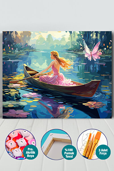 Picasso World Hobby Art Sayılarla Boyama Numaralı Tuval Seti Fırça Boya Dahil...