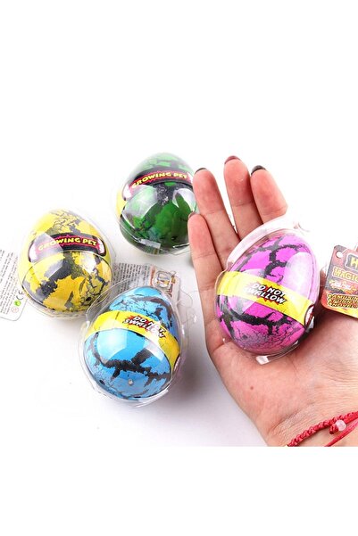 Choice 4 قطع بيض ديناصور 4 قطع بيض ديناصورات تفقس في الماء بيض حيوانات كبير الحجم ينمو في الماء ديناصور ج